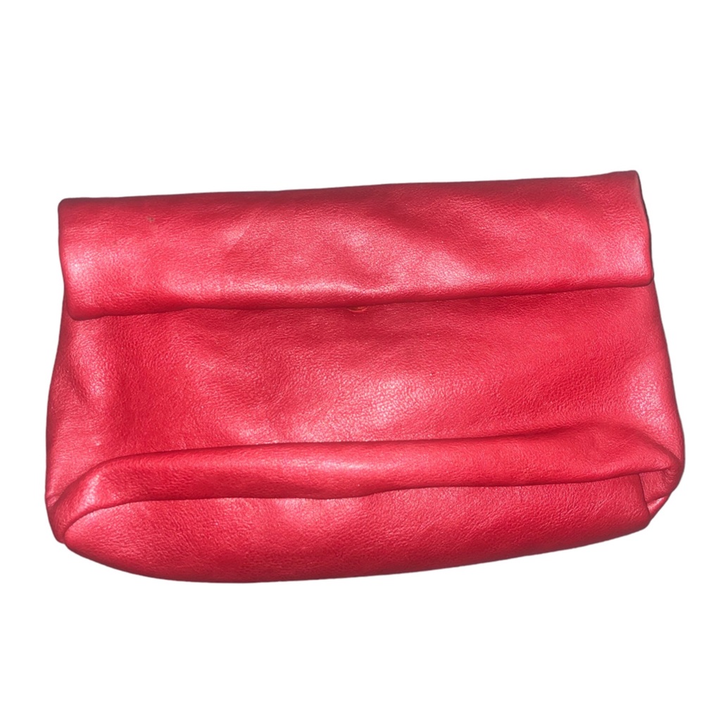 Red Leather Forever21 Clutch